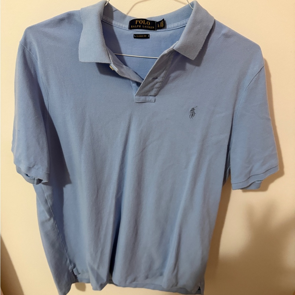 Ralph Lauren Men's Light Blue Polo Shirt